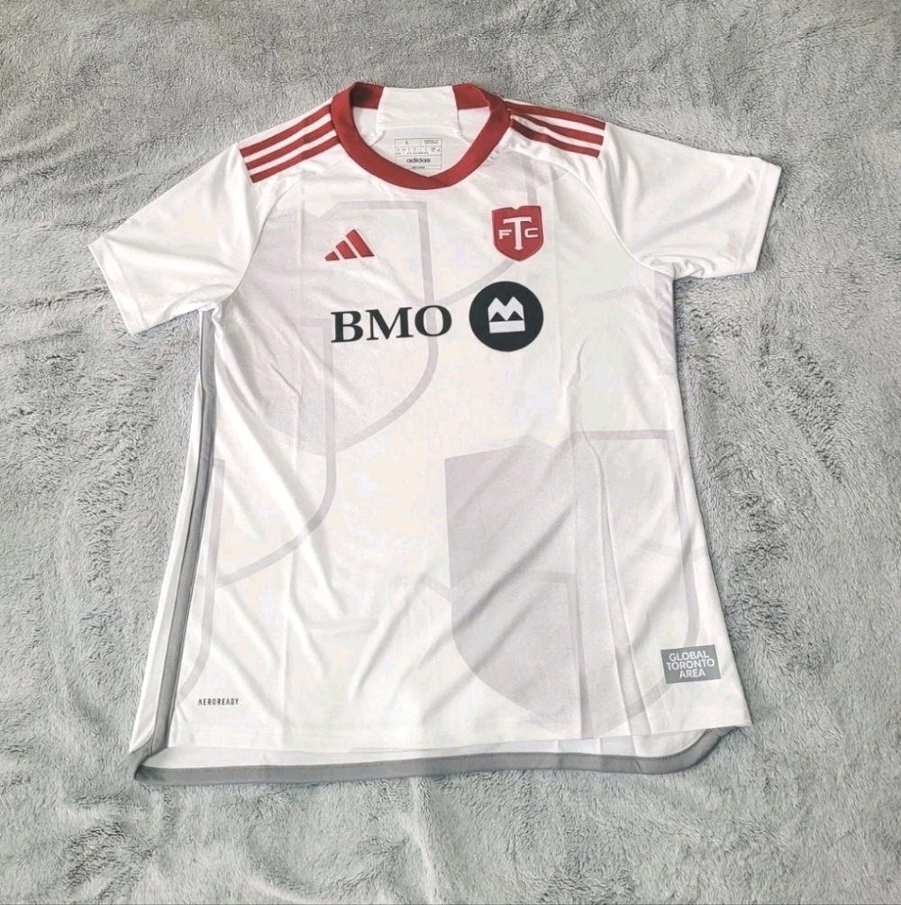 Adidas MLS Womens Size Large Toronto FC 24/25  White Away Soccer Jersey Futbol